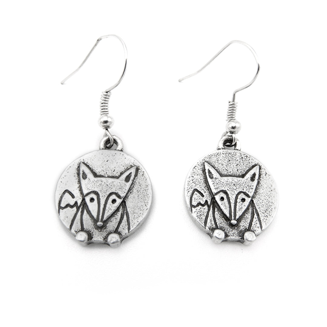 Lilo Collections Fox Disc Earrings