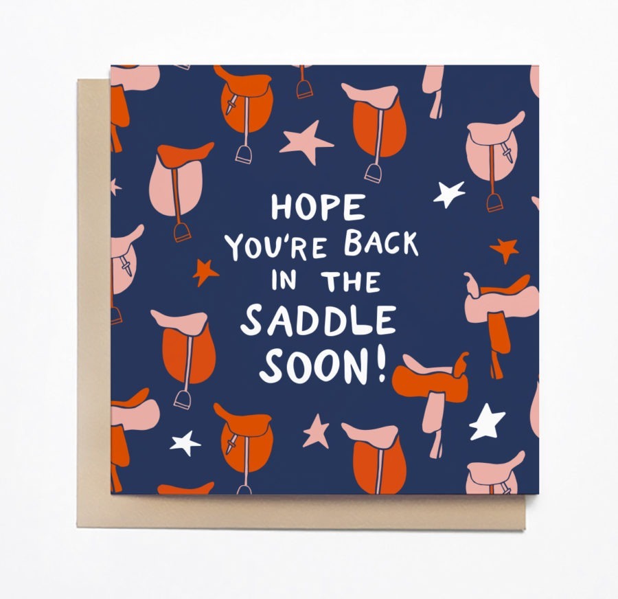 Back in the Saddle Card Mare Modern Goods