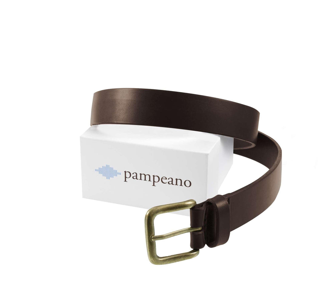 Pampeano Papa Plain Brown Leather Belt