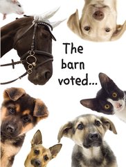 The Barn Voted Happy Birthday Card