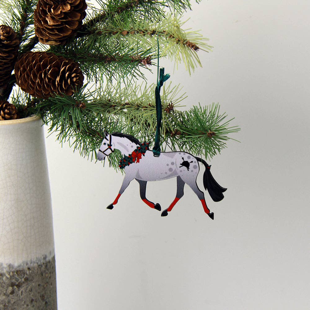 Hunt Seat Paper Co. - Dapple Grey Pony Ornament