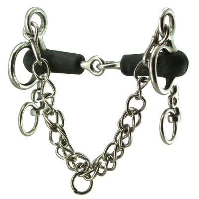 Coronet Rubber Jointed Pelham Bit - The Tack Shop of Lexington