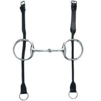 Coronet Eggbutt Gag Bit with Leather Cheeks