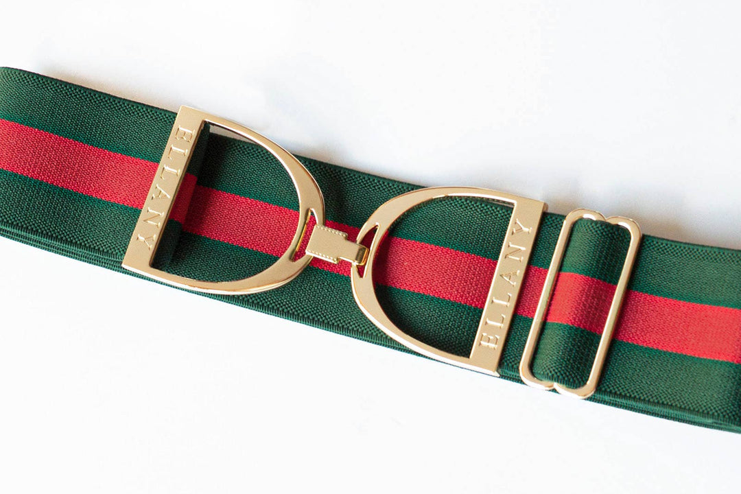 Ellany - Kingston - 2" Gold Stirrup Elastic Belt