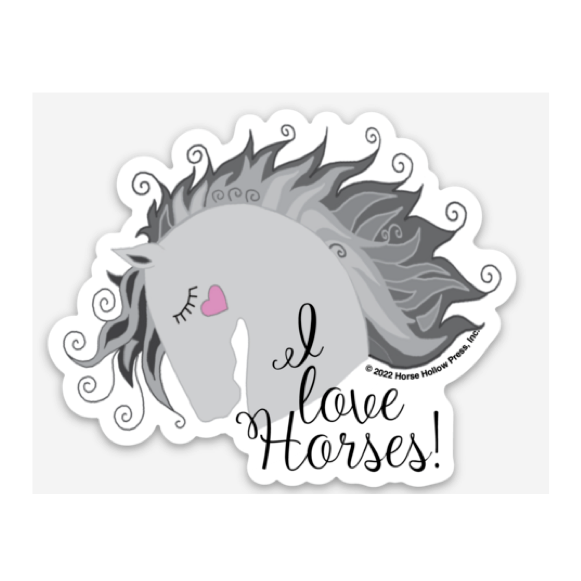 Horse Hollow Magnet - I Love Horses