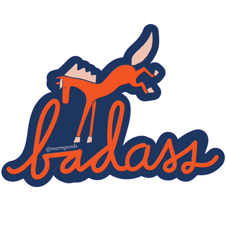 Mare Modern Goods - Badass Orange Sticker