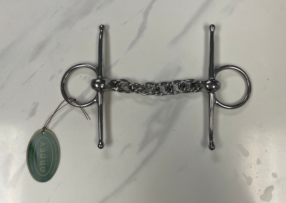 Abbey England Curb Chain Full Cheek Bit