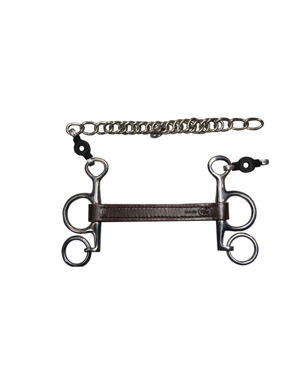 Jump'In  Small Cheek Flat Leather Pelham Bit