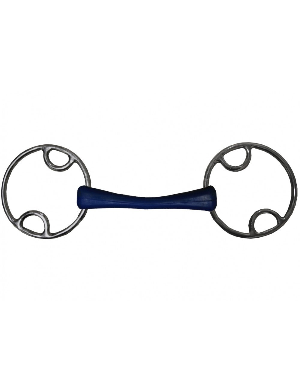 Jump'In - Large Ring Beval Flexible Rubber Bit