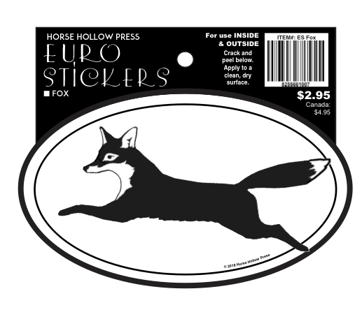 Euro Oval Sticker: Fox Euro Sticker