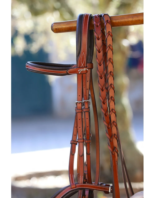 Penelope Laced Reins - Hazelnut