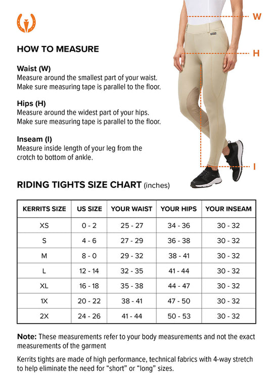 Kerrits Women's Fleece Lite II Knee Patch Riding Tight '24