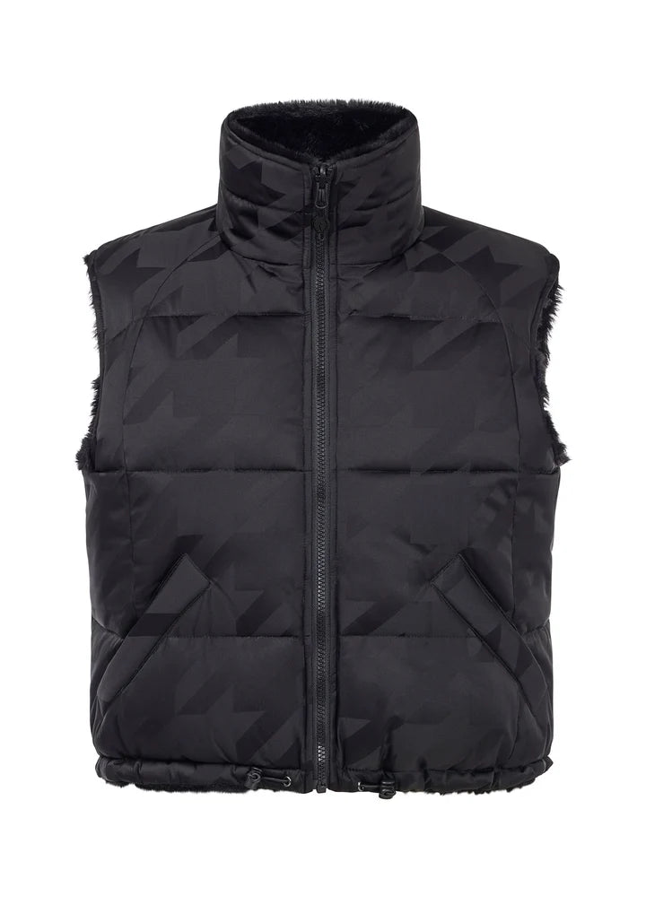 Kerrits Skyline Houndstooth Reversible Puffer Vest