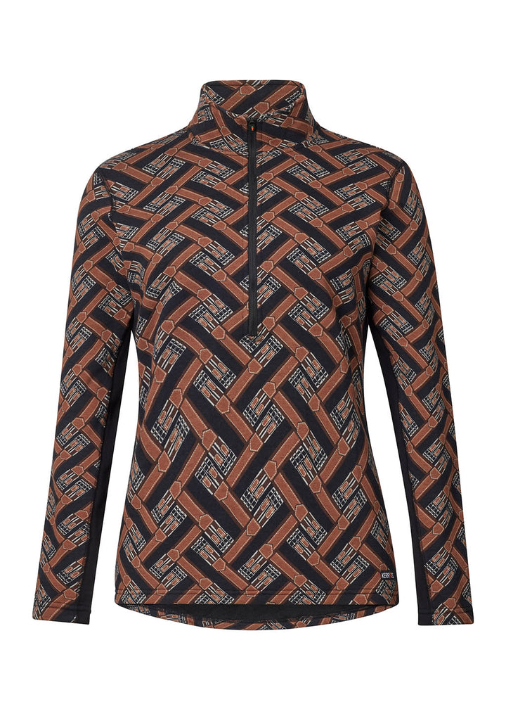 Kerrits Plush Printed Fleece Half Zip Top '24