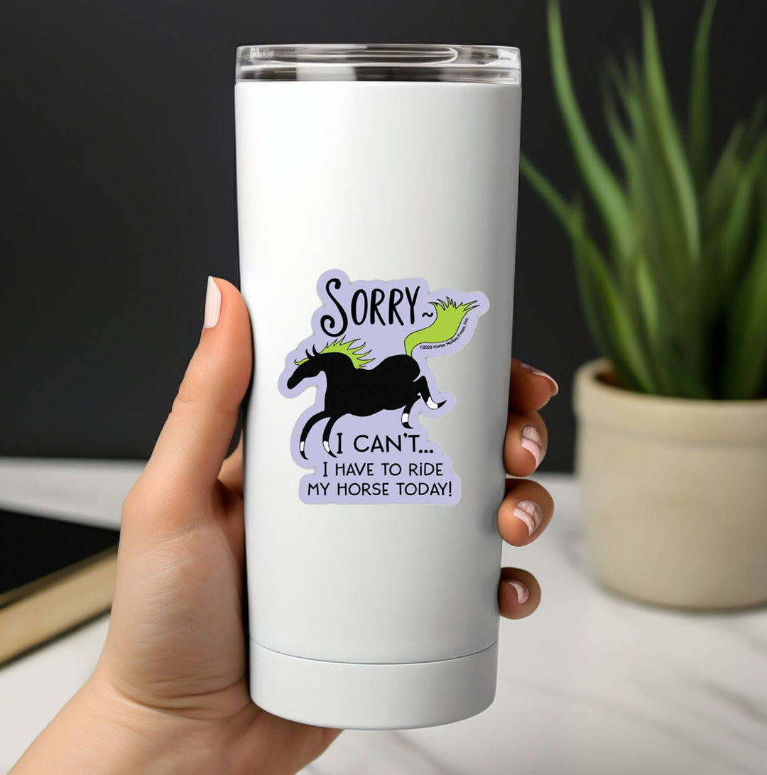 Horse Hollow Press- Horse Sticker Waterproof 3" I can't Horses
