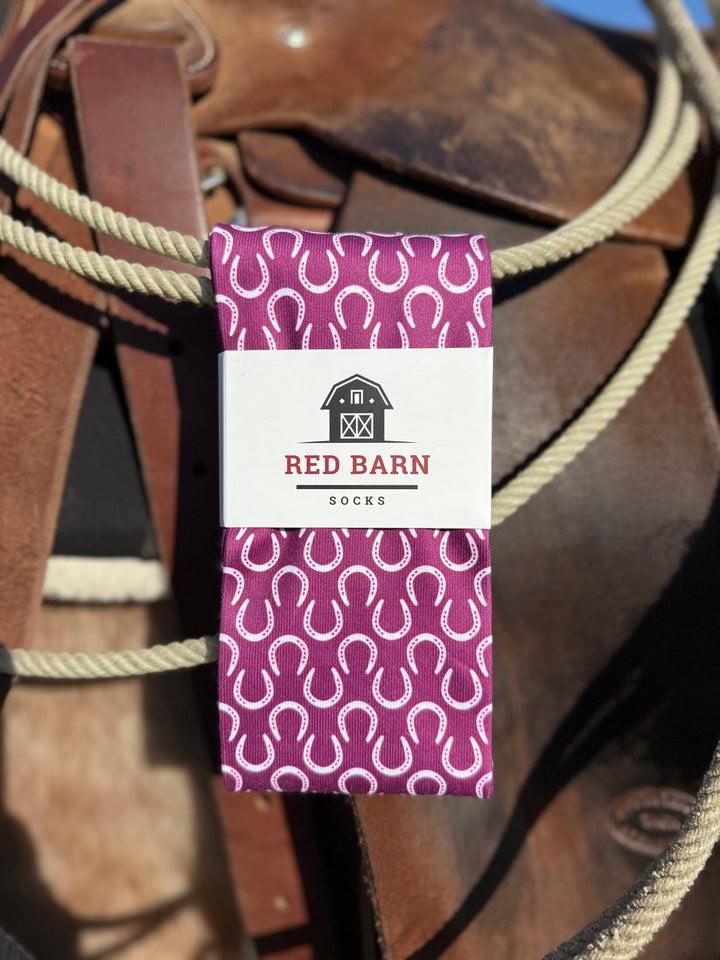 Red Barn Socks-Horseshoe Harmony
