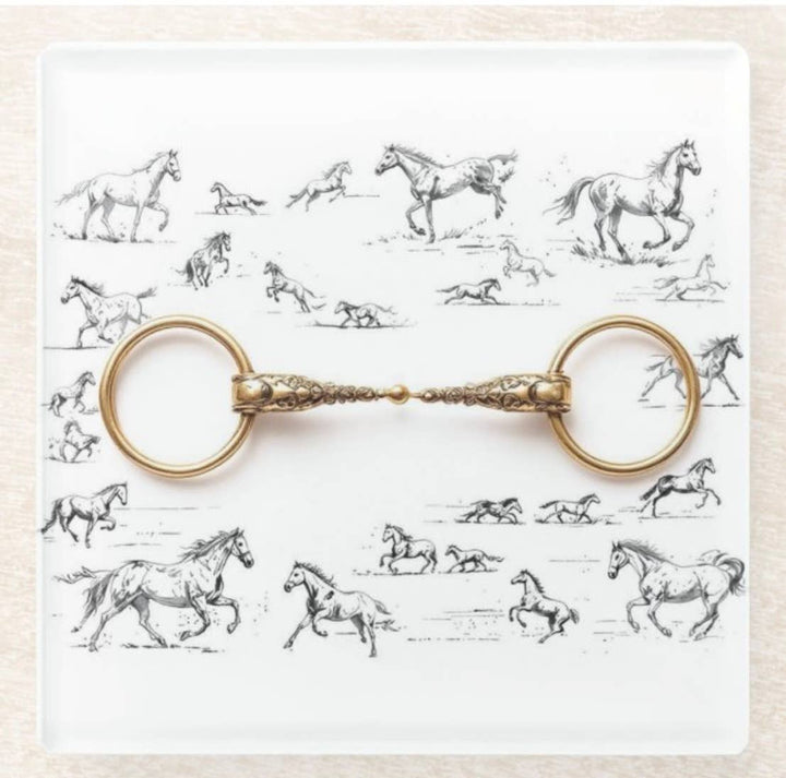 KRISTIN SMITH - Horse Bit Coaster Set of 4