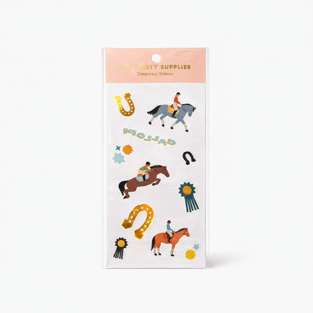 POP Party Supplies Equestrian Temporary Tattoos