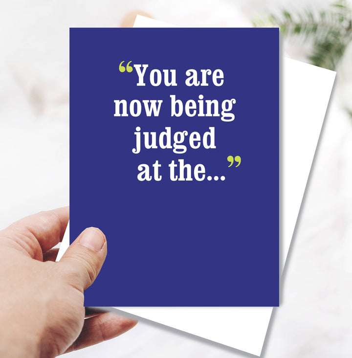 Horse Hollow Press - Horse Funny Birthday Card: You are now being judged at the..