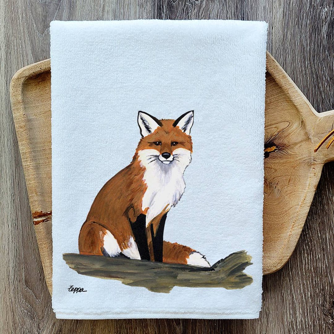 Zeppa Studios - Sitting Fox Chef's Kitchen Towel