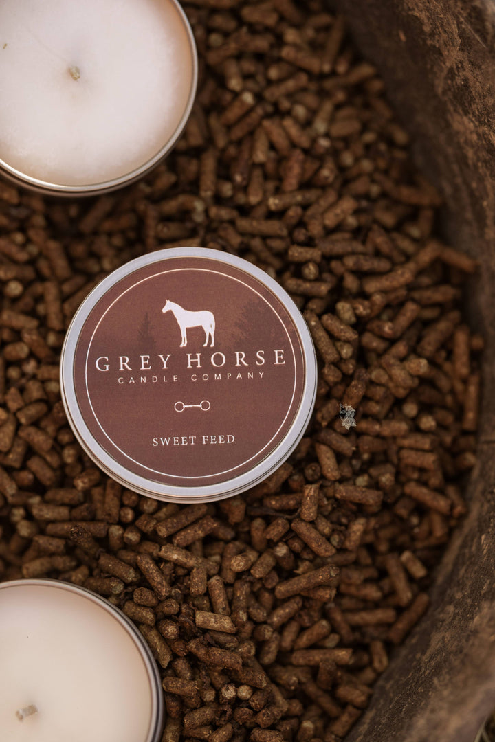 Grey Horse Candle Company - Soy Candle Tins: High End Saddle