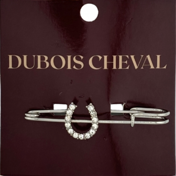Dubois Cheval - Silver Sparkly Horseshoe - DBC Stock Pin
