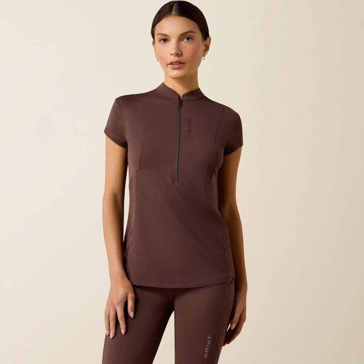 Ariat Women's Breathe SS 1/2 Zip Baselayer