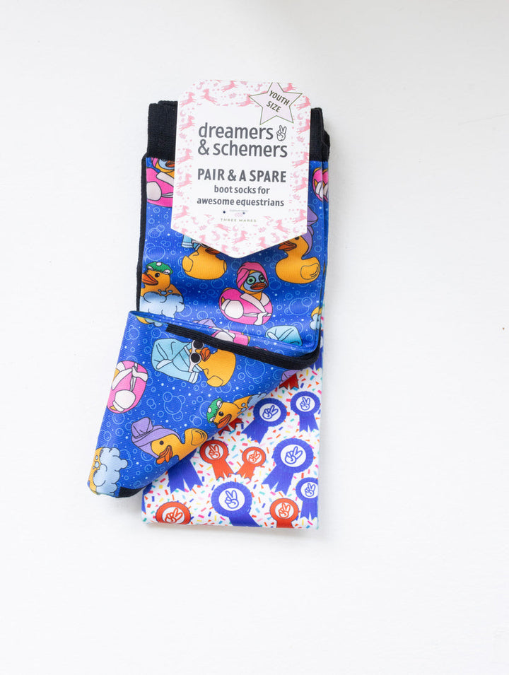 Dreamers & Schemers Rub A Dub Duck Youth Pair & a Spare Socks