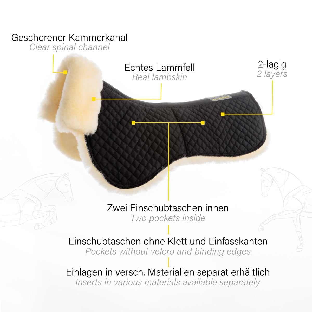 Kavalkade Lambskin Correction Pad Inside Pockets