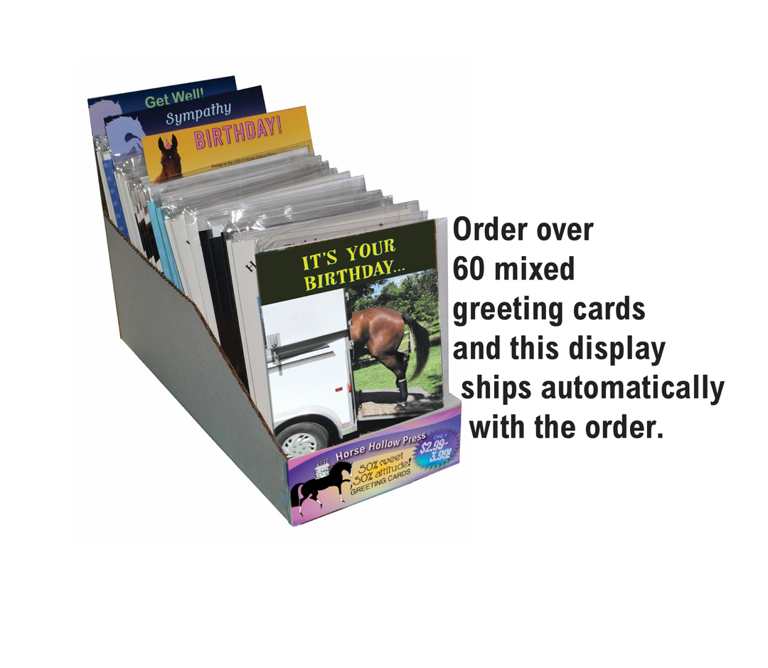 Horse Hollow Press - Donkey Greeting Birthday Card / Braying Good Birthday / Cute