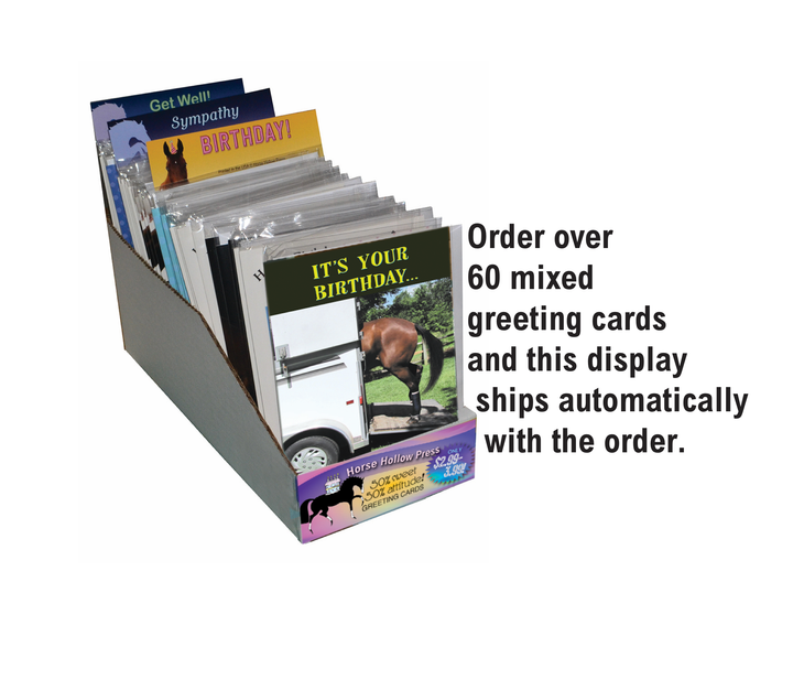Horse Hollow Press - Donkey Greeting Birthday Card / Braying Good Birthday / Cute