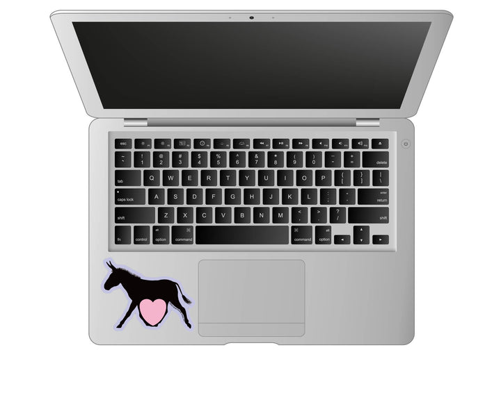 Horse Hollow Press - 3" Waterproof Donkey & Heart Sticker