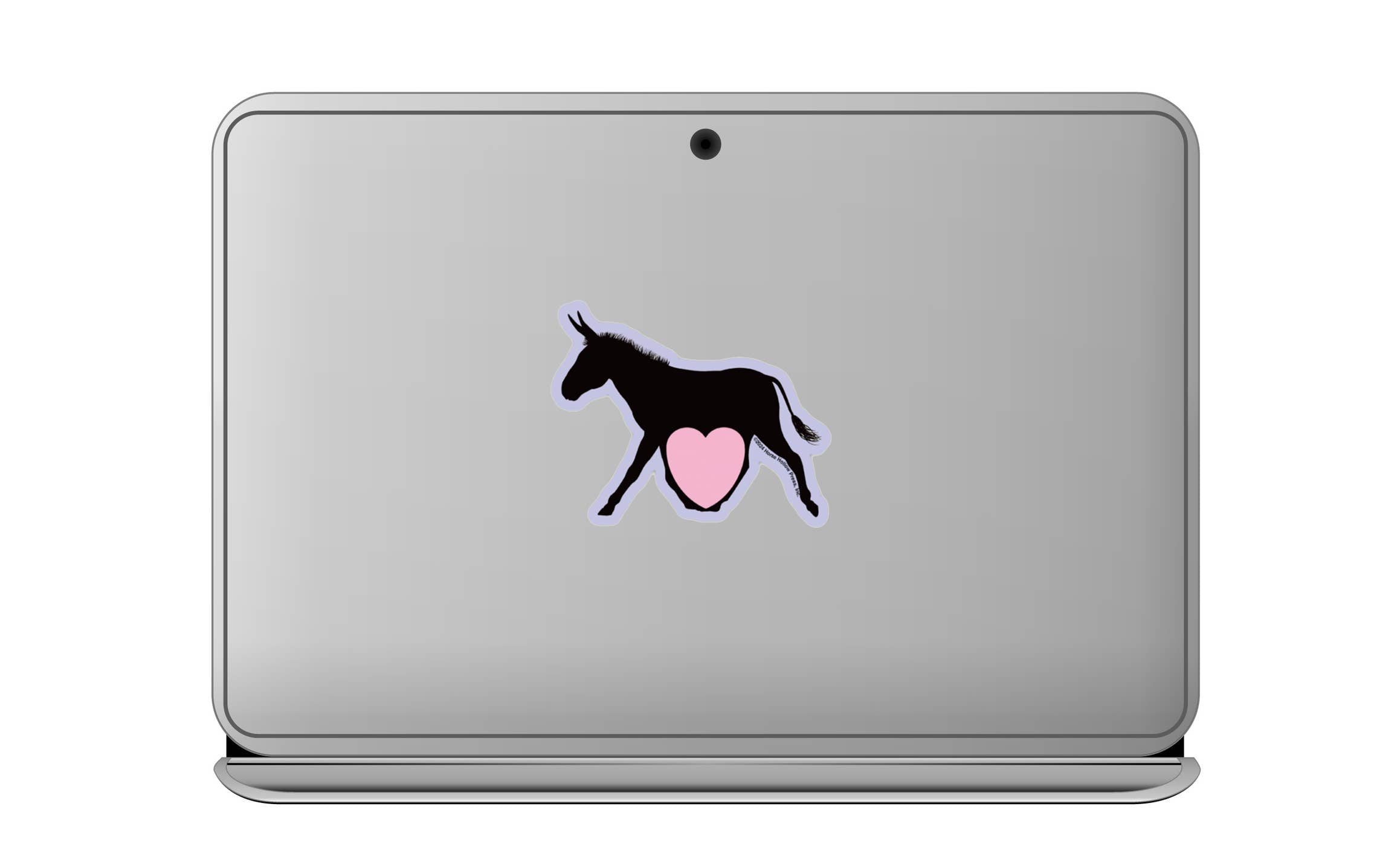 Horse Hollow Press - 3" Waterproof Donkey & Heart Sticker