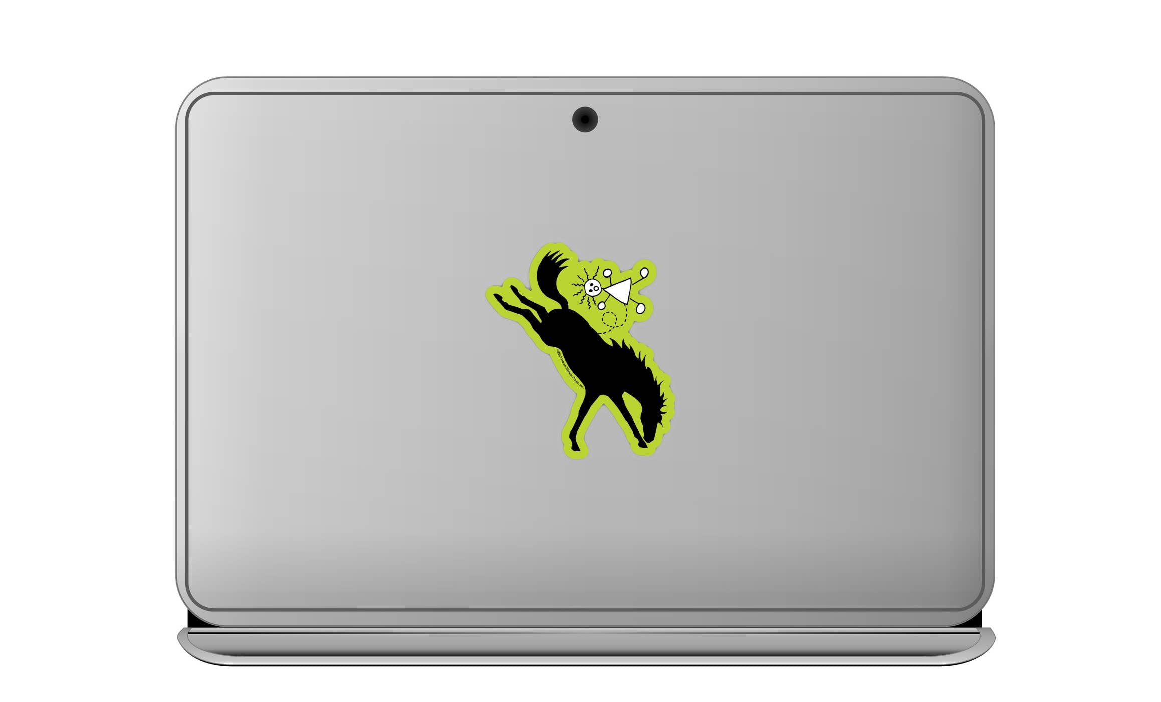 Horse Hollow Press - 3" Waterproof Horse Bucking Horse Green Funny Sticker