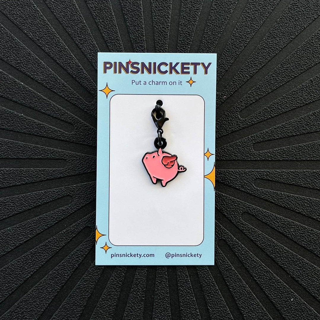 Pinsnickety - Flying Pig Charm