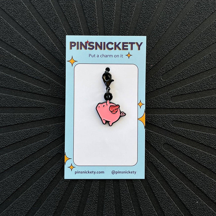 Pinsnickety - Flying Pig Charm