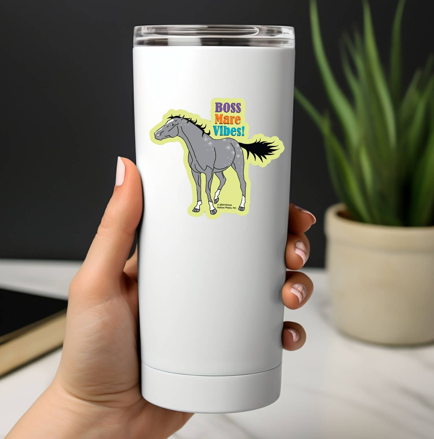 Horse Hollow Press - 3" Waterproof Boss Mare Vibes Funny Horse Sticker