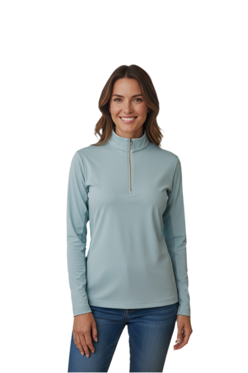 Tailored Sportsman Long Sleeve Ice Fil Zip Top