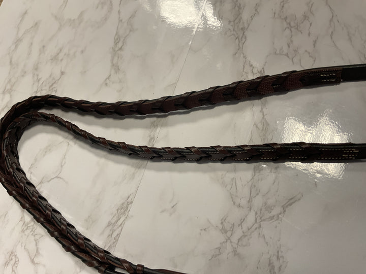 AJR Rubber Lined Braided Hunter Rein