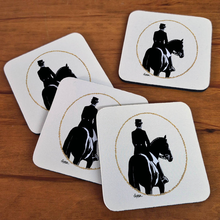 Zeppa Studios - Dressage Beverage Coasters