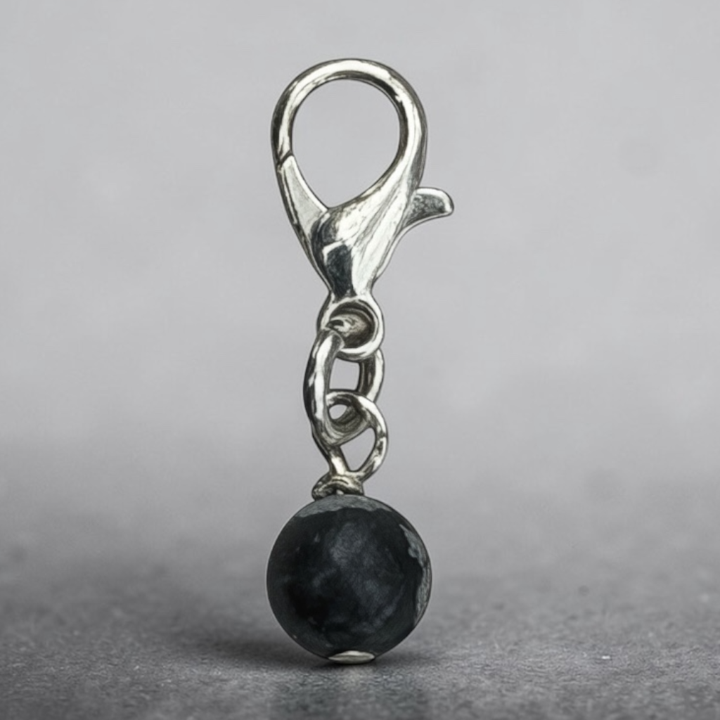 Dubois Cheval - Snowflake Obsidian Protection Charm