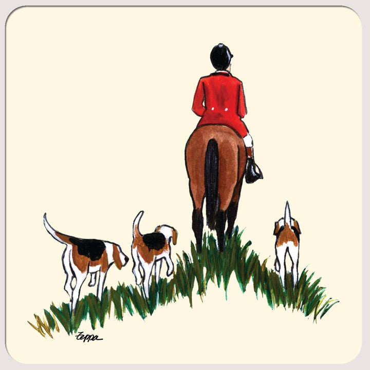 Zeppa Studios - Hunt Scene Beverage Coasters