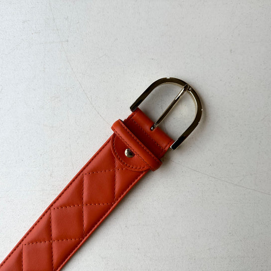 Tailored Sportsman Leather Quilted C Belt