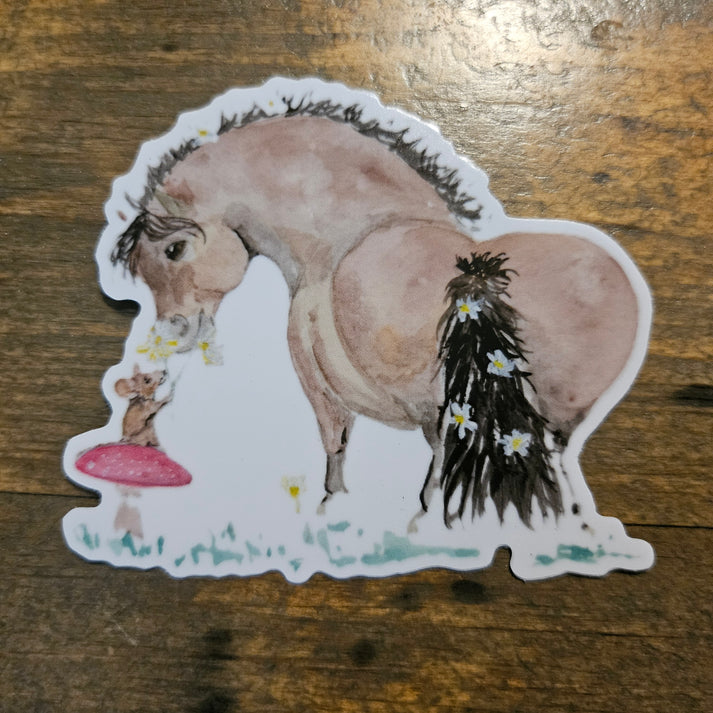 SonaEq Adorable Chubby Ponies Sticker