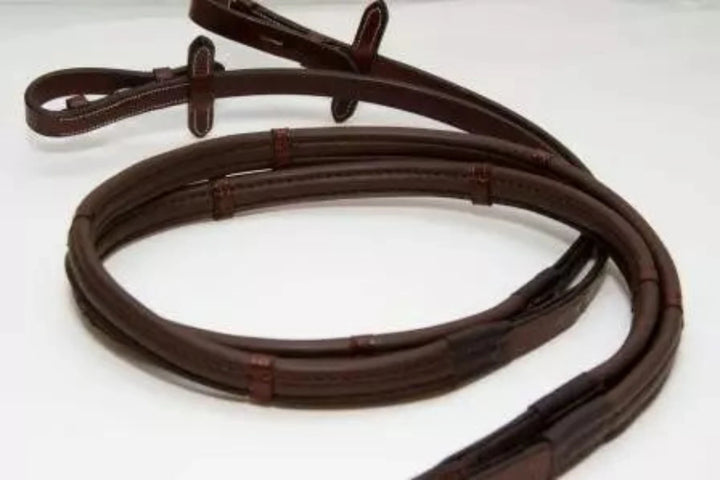 ThinLine English Reins - Buckle Ends with Stops