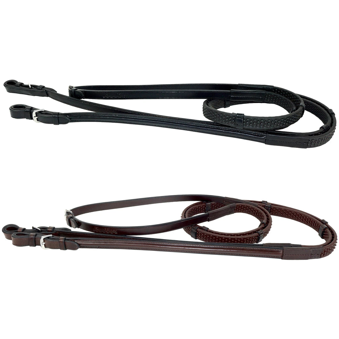 Nunn Finer Soft Grip Reins with Hand Stops Buckle Ends