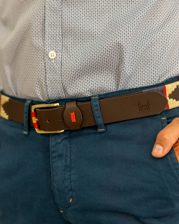 Custi Mikelo - Argentinian Turquoise Navy Polo Belt