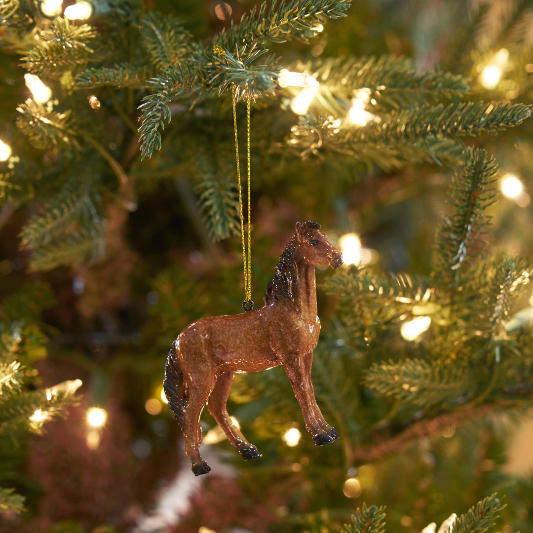 C&F Home - Brown Horse Ornament