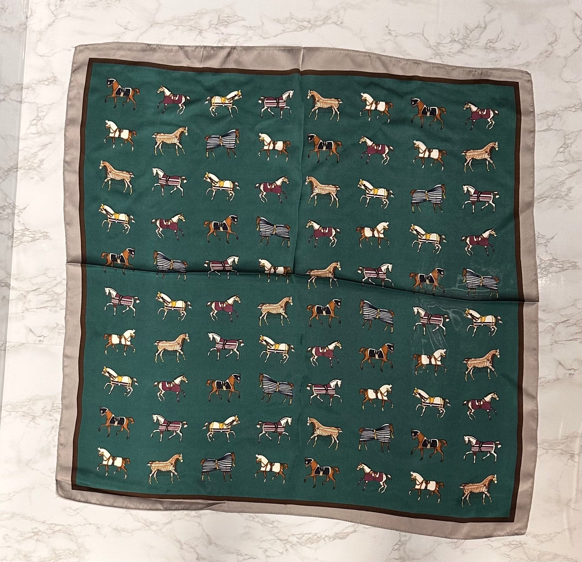 AWST Scarf - Mini Horses in Blankets