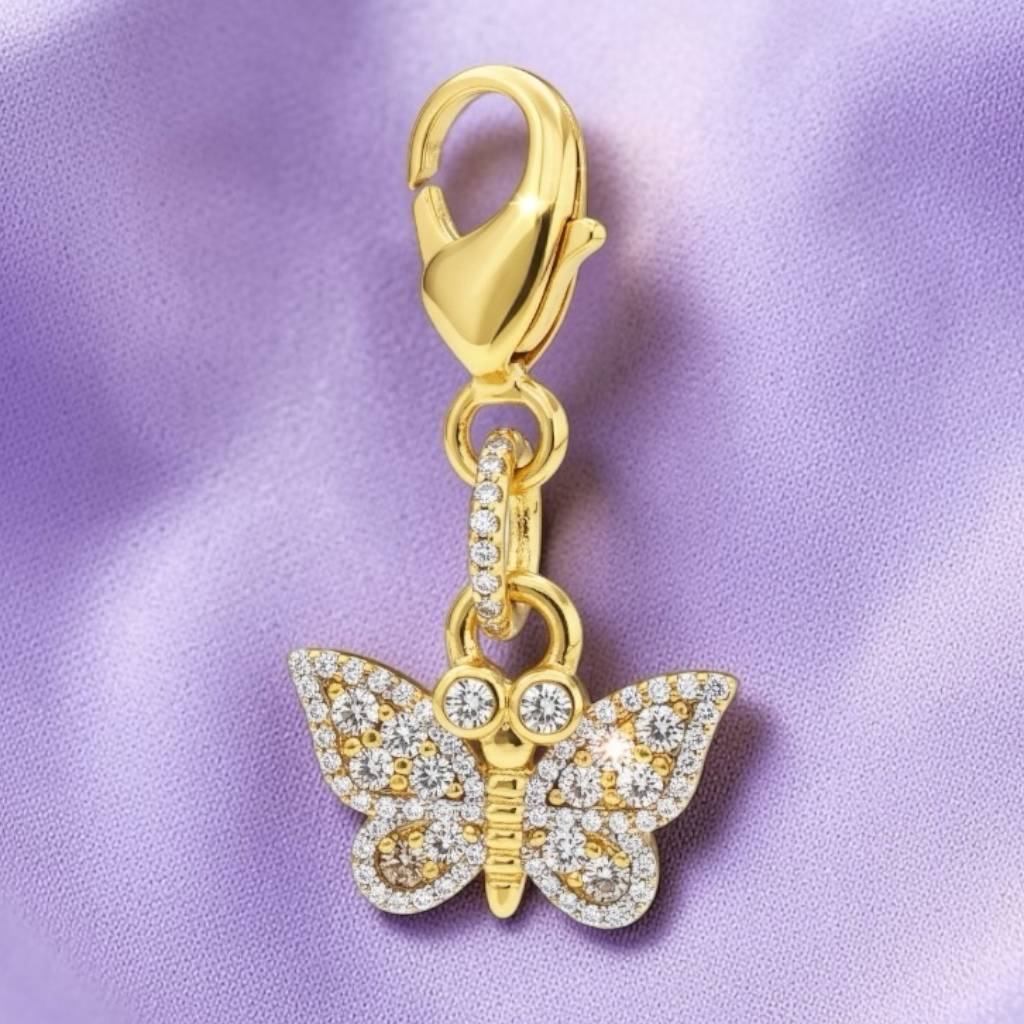 Dubois Cheval - Sparkly Butterfly Braid Charm